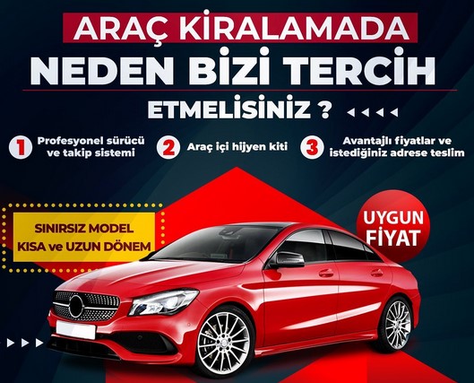 Elazığ g&uuml;nl&uuml;k ara&ccedil; kiralama